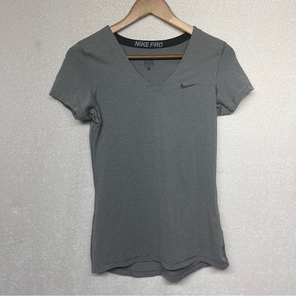Nike Pro top gray size medium